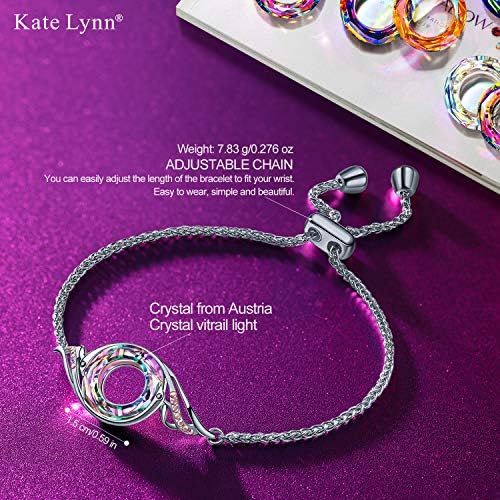 Kate Lynn Rise From the Ashes Phoenix Bracelet for Women, Adjustable Slider