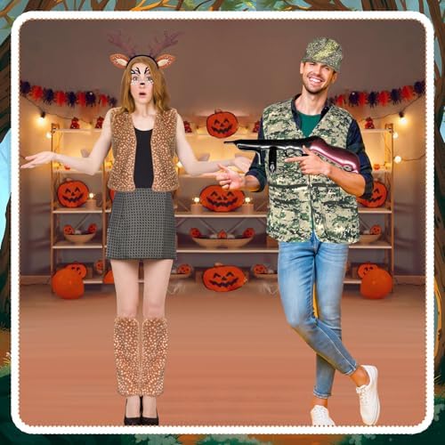 Halloween Couple Hunter Deer Costume Accessories Set Couple Costume
