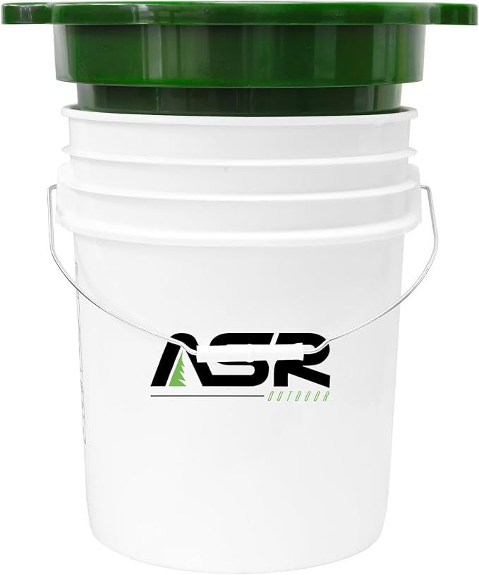 ASR Outdoor DEEP Stacking 1/2" Classifier Screen with Handles, Heavy Duty 5 Gallon Plastic Sifting Sieve