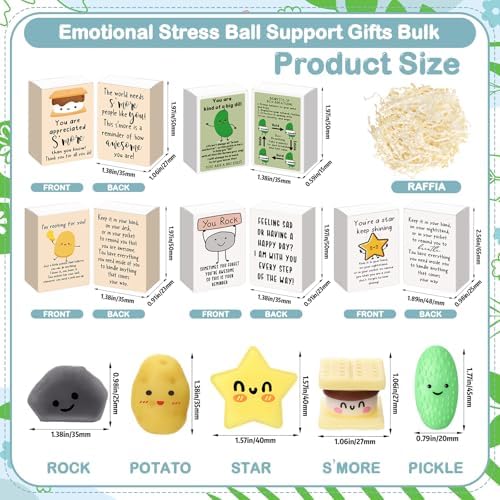 50 Sets Appreciation Gifts Bulk Positive Party Favors, Mixed 5 Styles
