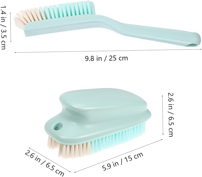 GALPADA 3sets Multi-Purpose Brush Ergonomic Clothes and Shoe Scrubber for Removal Household Brush for Carpets and More