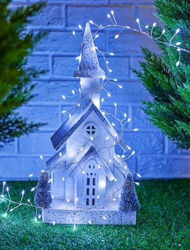 2 Pack 240 LED 20FT Total 40FT 480LED Solar Fairy Lights Outdoor Waterproof