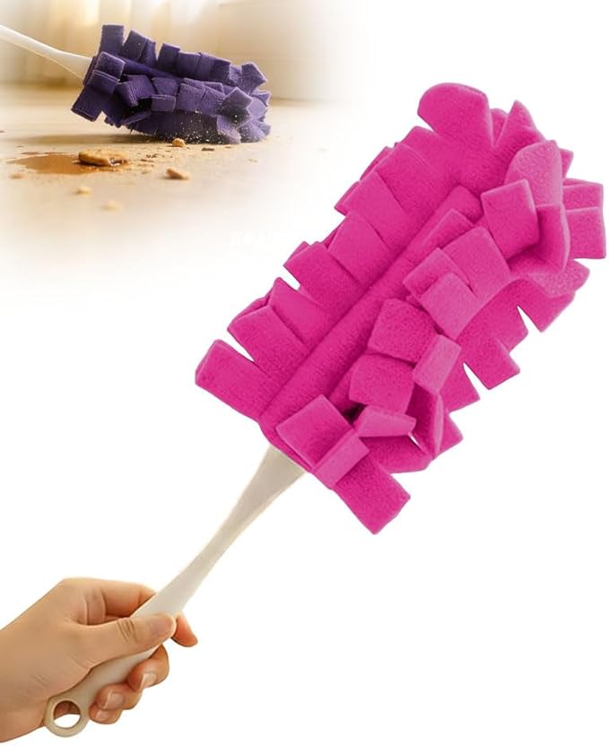 Duster Refills Reusable,2026 New 360° Fleece Duster Refills Set,Reusable Duster Pads Washable for Ceiling Fan Window Kitchen Floor Car (2, Rose Red)