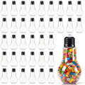 Tessco for you 36 Pcs 3.4 Oz/ 100 ml Plastic Light Bulb Jars, Black