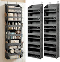 HOMELUX THEORY Over the Door Organizer, 6-Tier, 100D Fabric, Dark Gray 2pc