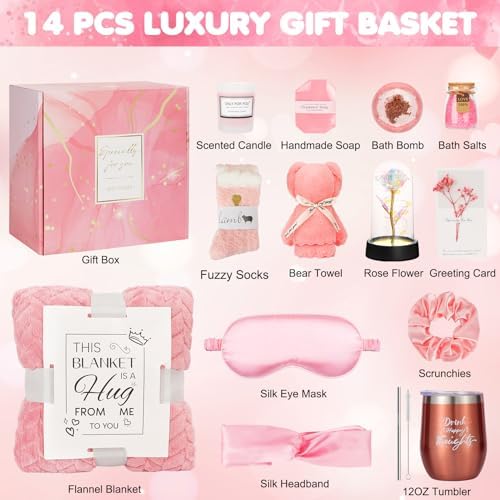 Birthday and Get Well Gifts for Women - Relaxing Spa Care Package