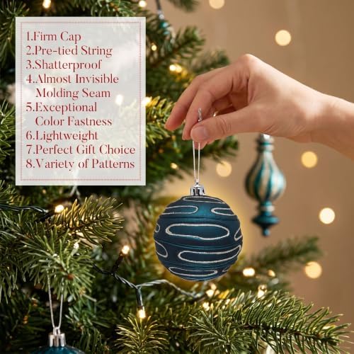 Valery Madelyn 60ct Christmas Tree Decorations Ball Ornaments Set
