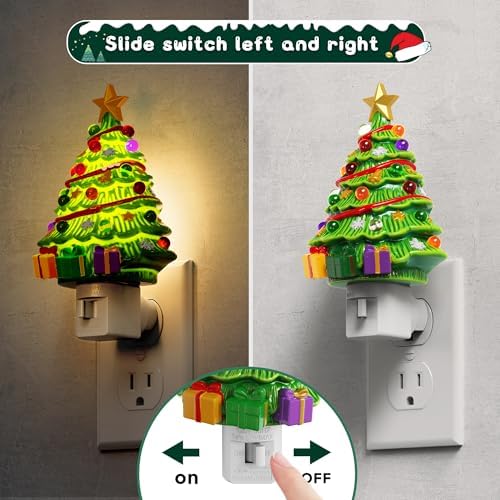 L LOHAS LED Christmas Tree & Snowman Night Light
