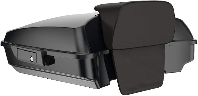 Advanblack Road Glide Tour Trunk Pack Midnight Pearl Razor Tour Trunk Pack Backrest Pad for '97-'25 Harley Touring Road King Street Glide Electra Glide CVO Models