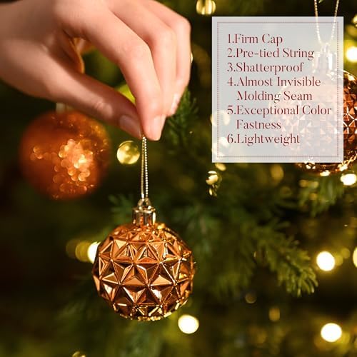 Valery Madelyn 50ct Christmas Tree Decorations Ball Ornaments 2.36 Inches