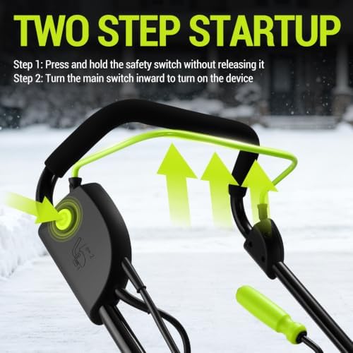 Corded Snow Blower:15A Motor, 18-Inch Electric Snow Blower, Electric Snow Shovel with 25ft Throwing Distance, Dual LED Lights, 3200rpm Snow Thrower DEKOPRO