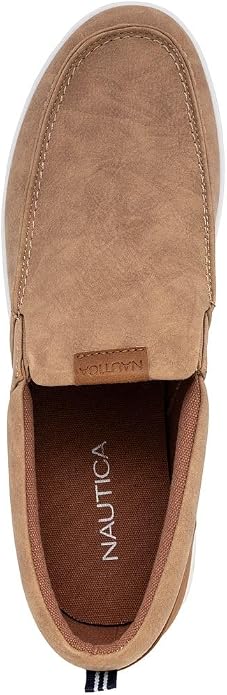 Nautica Men's Slip-On Loafers Casual Moc Toe Sneakers Boat Shoes Slipper for Men – Lightweight & Comfortable - Derwin