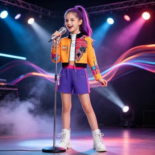 Kids Pop Singer Group Costume Girls Halloween Costumes Cosplay Outfit Set