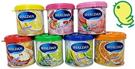 Pack of 12 My Shaldan Japanese Car Cup-Holder Natural Air Freshener Cans (Squash Scented)