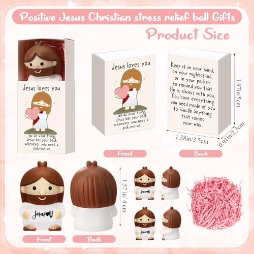 50 Sets Jesus Loves You Gifts Jesus Figures with Boxes