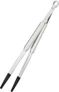Rosle 12986 Stainless Steel Fine Tipped with Silicone Needle-Nose Pliers Cooking Tongs