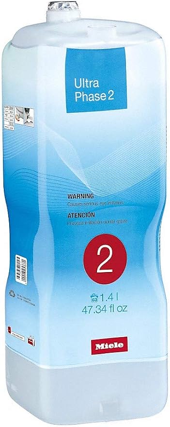 Miele UltraPhase 1 & 2, 2-Component Detergent for Whites/Colors Aqua Fragrance (2, UltraPhase 1 & 2)