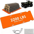 Heavy Duty Yard Drag Sled, 90 x 47 Inch, Cargo Net & Stakes