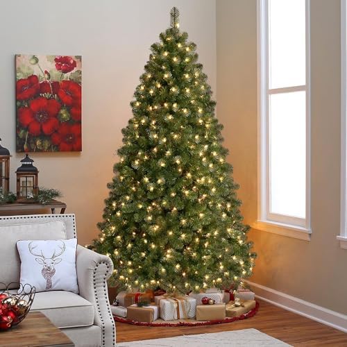 SHareconn 6.5ft Prelit Artificial Classic Spruce Christmas Tree