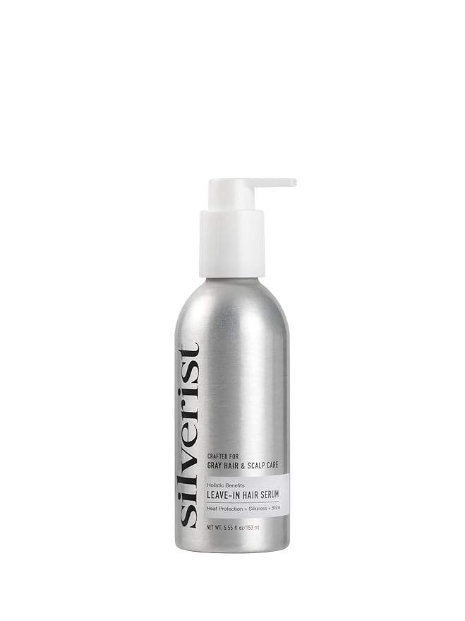 Holistic Benefits Leave-In Hair Serum- For Heat Protection, Volume & Hydration, Crafted for Gray Hair & Scalp Care, Silicone-Free Hair Serum with Niacinamide & Hyaluronic Acid- 5.55 fl. oz