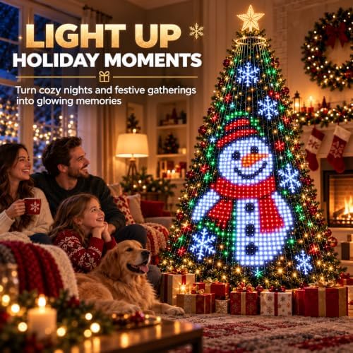 Smart Animated Christmas Tree Lights - DIY Pixel Light Show (5.9ft/1.8m (256 Lights))