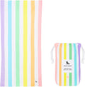 Dock & Bay Kid's Towel - for Beach Use - Quick Dry, Sand Free - Compact, Lightweight - 100% Recycled - Includes Bag - Summer - Unicorn Waves, Medium (130x70cm, 51x28)
