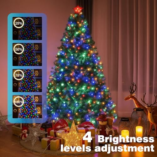 394FT Multicolor Christmas Lights, 1200LED Outdoor Halloween String Lights