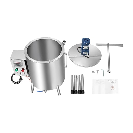 Heating Mixing Filling Machine,30L Paste Liquid Filling Machine Stainless Steel Stirring Tank Cream Liquid Filler Machine Paste Filler Lipstick Candle Heat Filler for Lipstick Shoe Polish Wax (30L)