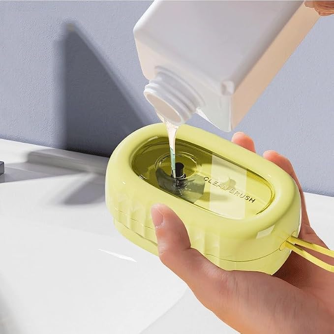 Household Close-Fitting Clothing Cleaning Brush Shoe Boot Press Liquid Addition Multi-Functional Laundry