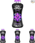 Downy Unstopables In Wash Scent Booster Beads, Lush Scent, 30.1 oz, Laundry Beads for Odor Protection, Downy Scent Booster Beads, Laundry Scent Boosters (Pack of 4)