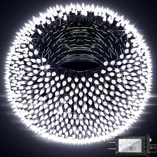 QUHUATU 750 LED 240FT Christmas String Lights, 12 Modes, Cool White