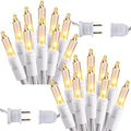Brizled Incandescent Christmas Tree Lights, 600 Count, 139.2ft, Soft White