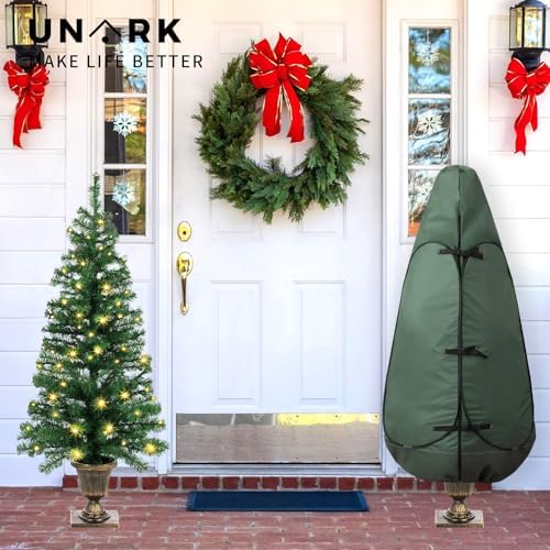 Upright Christmas Tree Storage Bag - 9 ft Green, Fits 8-10 ft Trees