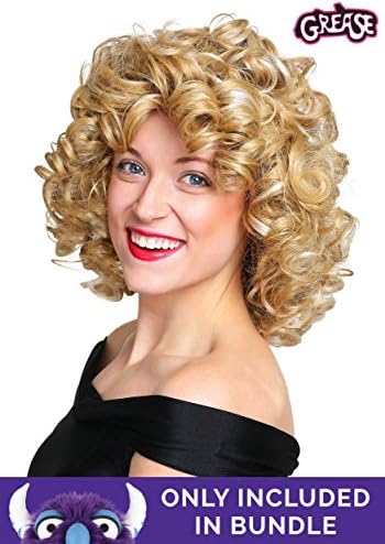 Women's Deluxe Sandra Dee Bad Sandy Grease Costume | Adult Halloween Outfit with Top, Pants, and Belt