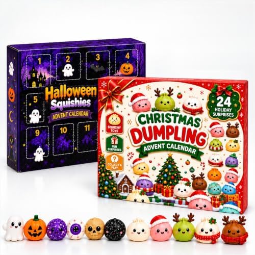 Christmas Halloween Squishies Advent Calendar 2026 Countdown for Adults