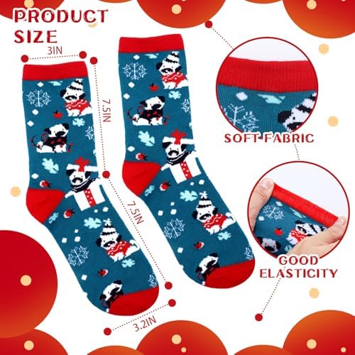 Hoolerry 30 Pairs Christmas Fuzzy Socks Bulk for Adult Gift