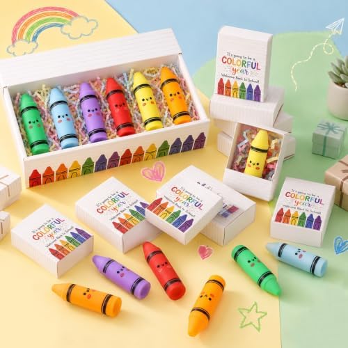 36 Sets Back to School Gifts Crayon Toys with Welcome Boxes