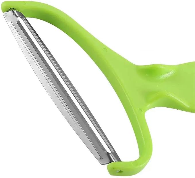 Vegetable Peeler, Cucumber Slicer Cabbage Shredder Stainless Steel Vegetable Peeler Cutter Wide Mouth Fruit Salad Potato Graters Knife Cooking Kitchen Gadgets-Blue(Green)