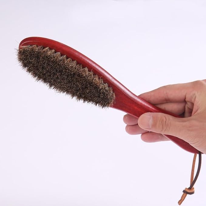Long Handle Brush with Rope Soft Bristle Shoe Brush Bed Brush Polishing Shoe Oil Brush Scrub Turning Brush