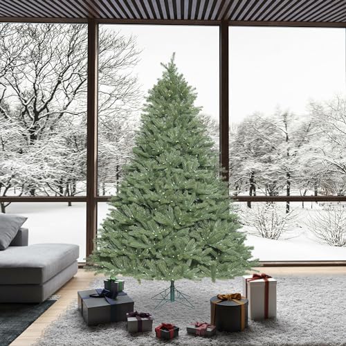 Vickerman 7.5' Colorado Spruce Artificial Christmas Tree, Warm White LED Lights - Faux Spruce Christmas Tree - Seasonal Indoor Home Decor