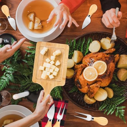 6 Set Christmas Cutting Board Gift Bulk Wooden Cheese Charcuterie Board