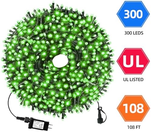 MZD8391 105FT 300LED Christmas Light Outdoor Indoor,Christmas Tree Light