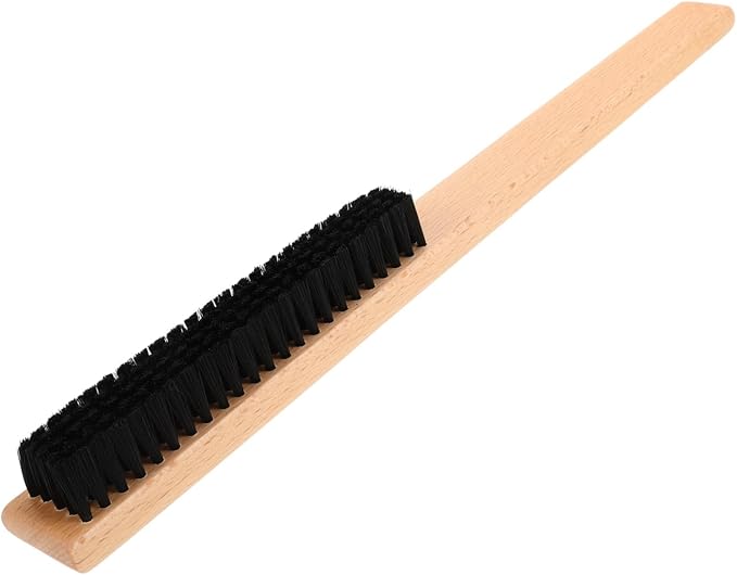 Baluue 2pcs Clothing Brush Wood Handle Lint for Clothing Coats and Blankets Compact Laundry Brush for Home and Travel Use and Reusable Cleaning Tool