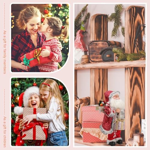 Gfilay 18 Inch Animated Santa Claus Figurine with Music and Movement