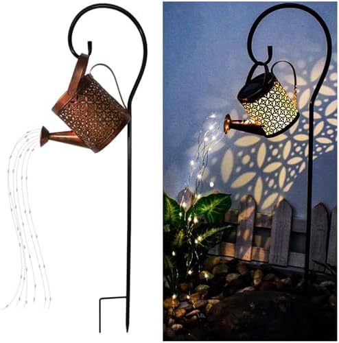 Merrytech Solar Watering Can Light,Garden Decor Gifts for Mom Grandma Large