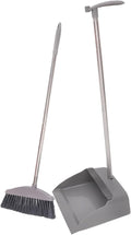 1Set Durable Broom and Dustpan Supple Home Cleaning Tools Lightweight Design for Ergonomic Long Handle for Effortless Use Style for Versatile Cleaning