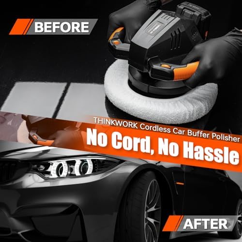 20V Cordless Buffer Polisher,10 Inch Portable Polishing Machine Kit for Car