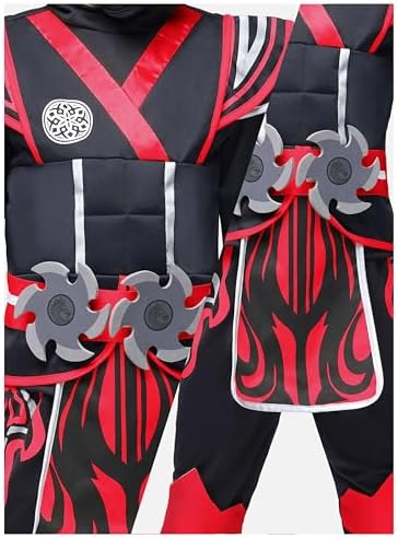 Spooktacular Creations Kids Ninja Costume, Child Boy Ninja Outfit Set, Halloween Costume for Toddler Themed Dress Up Party