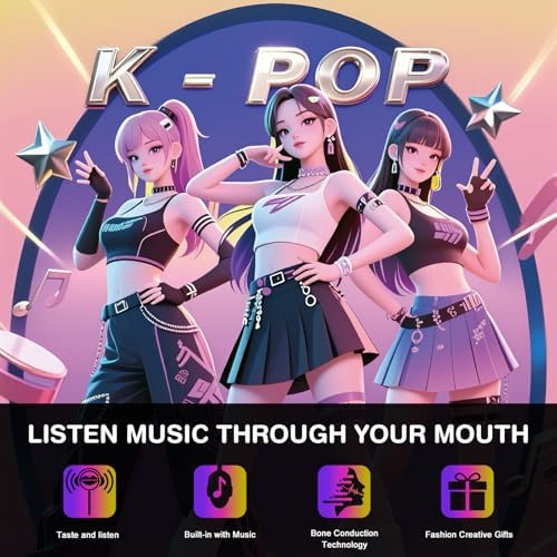 AMOS Music Lollipop Candy, Audio Singing Lollipop with Korean Music, BlackBerry Flavor (2 Pack) | Edible Sound Experience, Individually Wrapped | Unique Holiday Gift