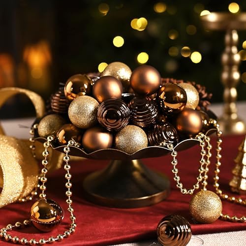 Valery Madelyn Small Christmas Tree Decorations Ball Ornaments 24ct 1.57"